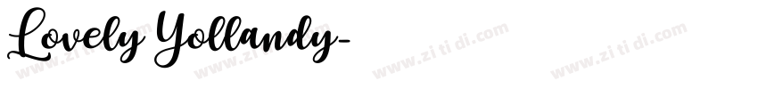 Lovely Yollandy字体转换